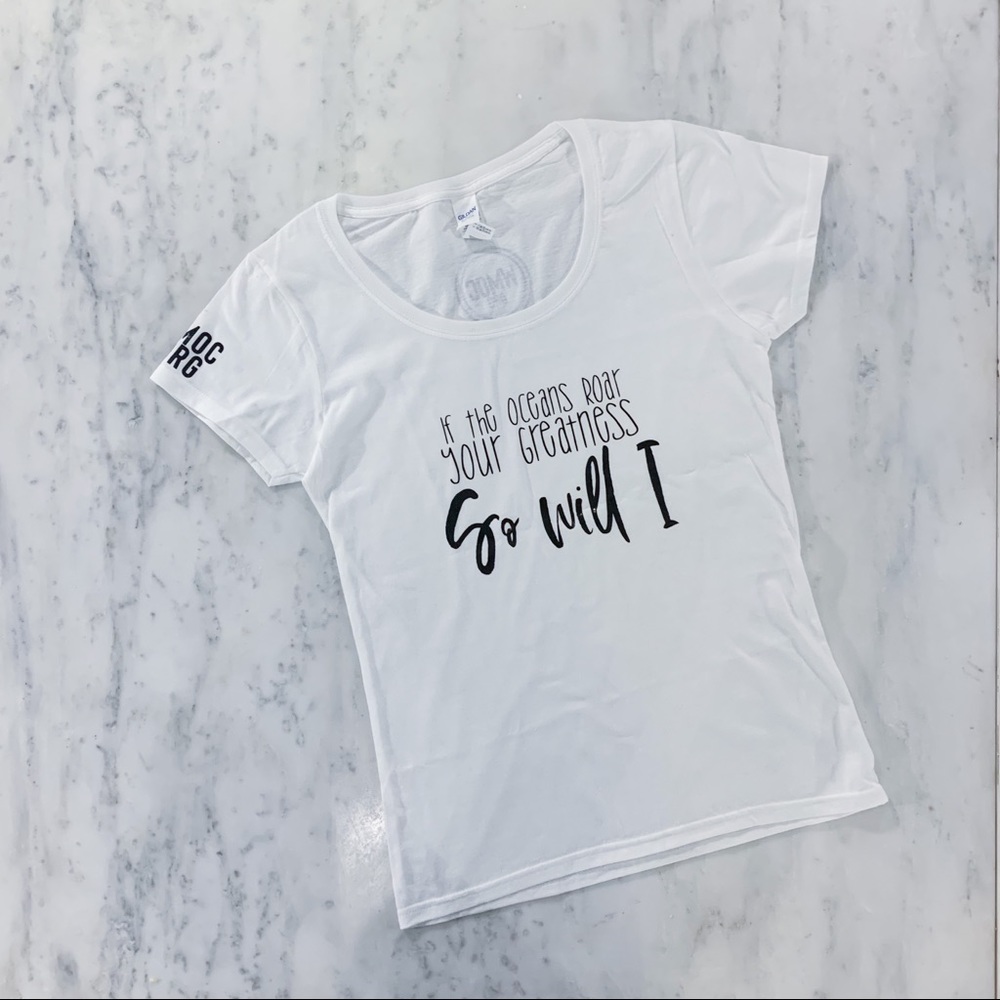 If the Oceans Roar Your Greatness Christian Tshirt - Picture 6 of 11